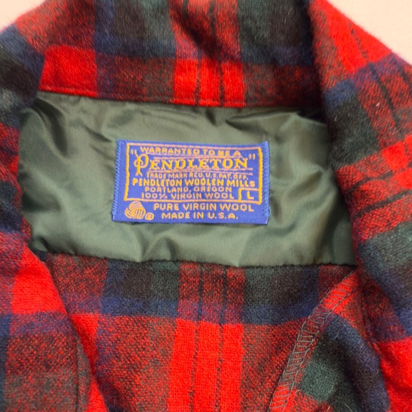 VTG Pendleton 100% Virgin Wool Men's Lg Macduff Tartan Plaid Locker Loop USA EUC - Picture 3 of 8